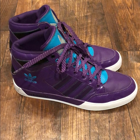 adidas purple and blue shoes